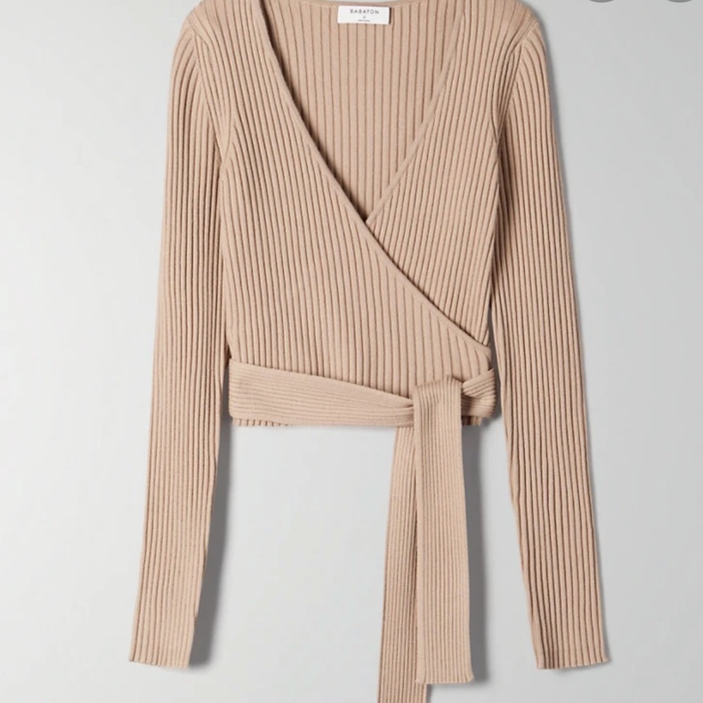 Babaton romeo wool sweater - taupe